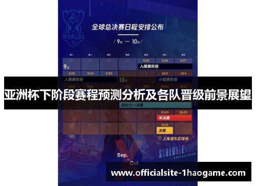 亚洲杯下阶段赛程预测分析及各队晋级前景展望